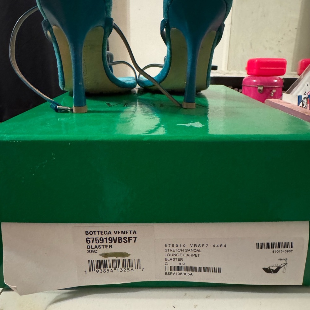 Bottega Veneta Blue Stretch Sandals
